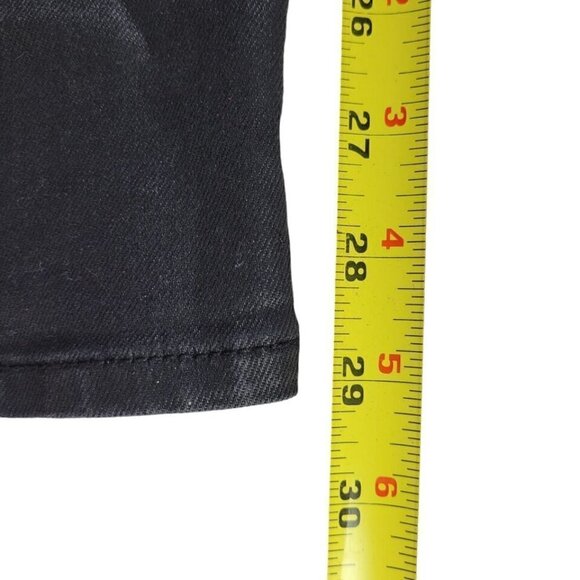Cult of Individuality Jeans Women Size 31 34X29 Black Skinny Waxed Coated Moto - Picture 14 of 16